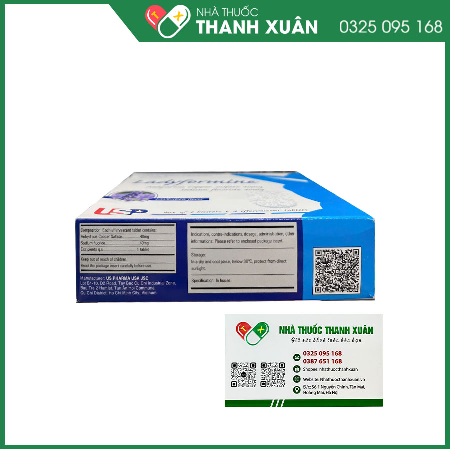 Ladyformine viên nén sủi bọt vệ sinh vùng kín phụ nữ